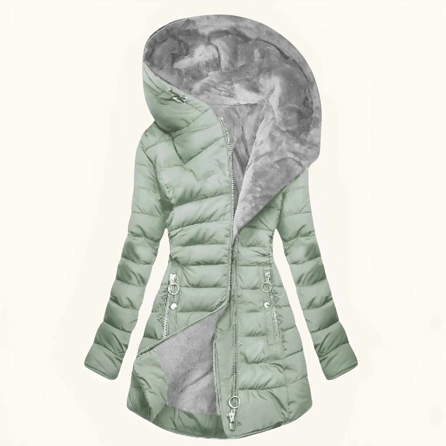 VALERIA – ELEGANTE GIACCA INVERNALE CON CAPPUCCIO