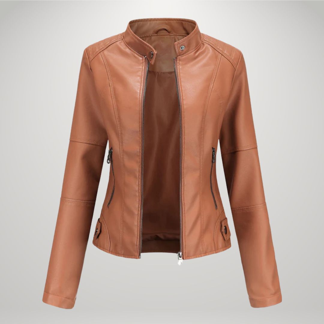 Cornelie™ | Giacca di pelle elegante