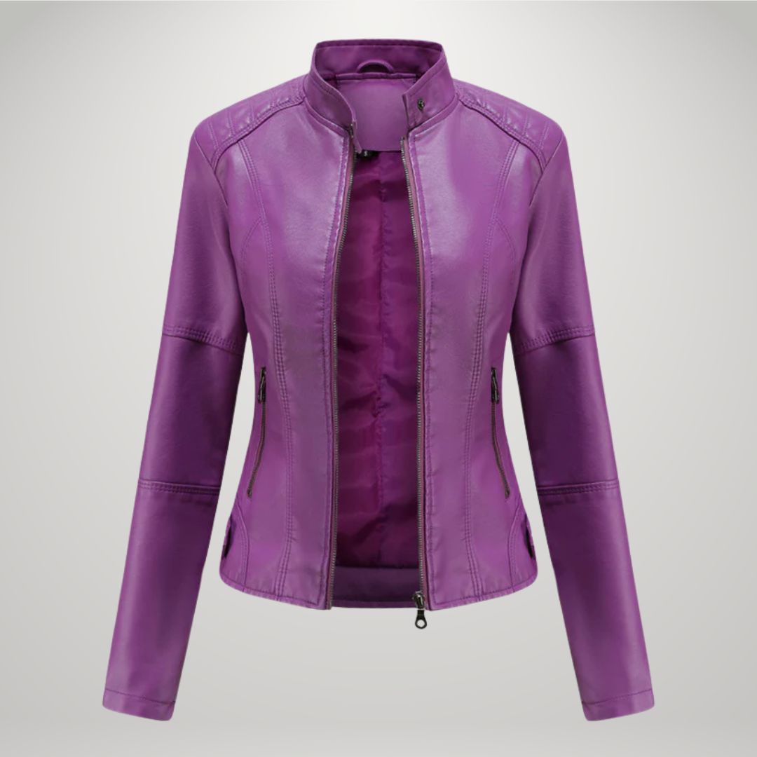 Cornelie™ | Giacca di pelle elegante