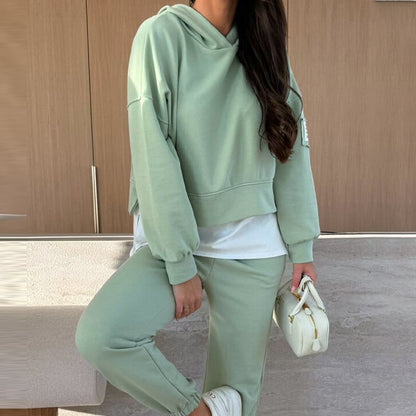 BEATRICE – COMPLETO DA JOGGING RILASSATO CON CAPPUCCIO