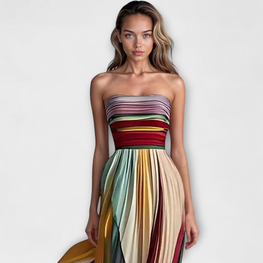Josien™ | Vestito senza maniche colorato