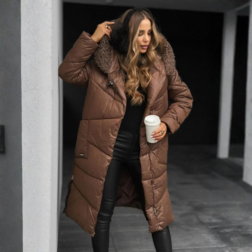 DELILAH – GIACCA PUFFER LUXE CON CAPPUCCIO