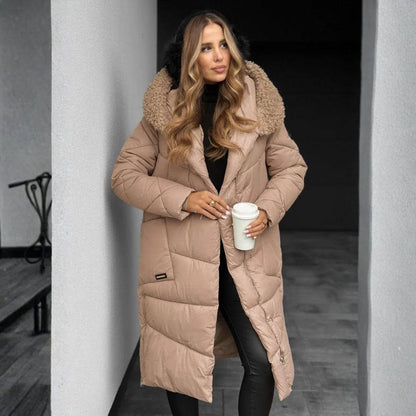 DELILAH – GIACCA PUFFER LUXE CON CAPPUCCIO