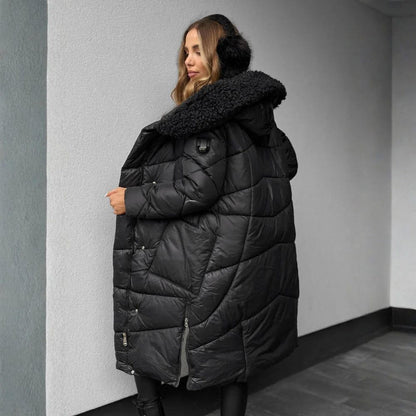 DELILAH – GIACCA PUFFER LUXE CON CAPPUCCIO