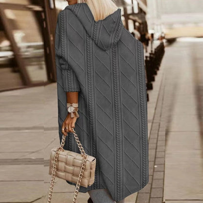 SIENNA – CARDIGAN TRENDY IN MAGLIA CON CAPPUCCIO