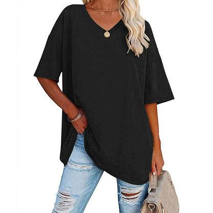 Tjarda™ | T-Shirt Oversize con Collo a V