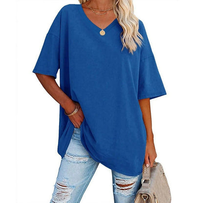 Tjarda™ | T-Shirt Oversize con Collo a V