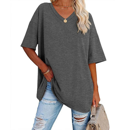 Tjarda™ | T-Shirt Oversize con Collo a V