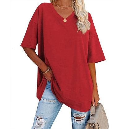 Tjarda™ | T-Shirt Oversize con Collo a V