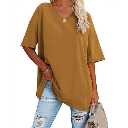 Tjarda™ | T-Shirt Oversize con Collo a V